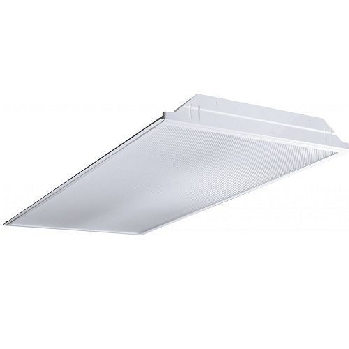 Columbia Lighting JT824-332G-FSA12-3EU Lensed Troffer, (3) Fluorescent Lamp, 120 to 277 VAC, Steel Housing