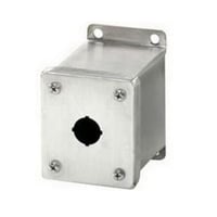 8017664Rittal 8017664 Miniature Pushbutton Enclosure, 3.2 in L x 2.7 in W x 3-1/2 in D, NEMA 12/13, Carbon Steel