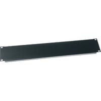Middle Atlantic® EB2 EB Series 2 4-Hole Blank Flanged Rack Panel, 3-1/2 in H x 19 in W x 1/2 in D, Steel, Black