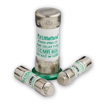 CCMR17.5TXPLittelfuse® POWR-GARD® CCMR060.T Time Delay Fuse, 60 A, 600 VAC/250 VDC, 20/200 kA Interrupt, CD Class, Cartridge Body