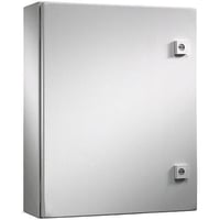 Rittal 8017576 WM Series 1-Door Compact Enclosure, 24 in W x 12 in D, NEMA 4/IP66 NEMA Rating, Carbon Steel