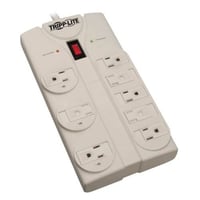 TLP825Tripp Lite Protect It!® TLP825 Surge Protector With Right-Angle Plug, 120 VAC, 15 A, 8 Outlets, 25 ft L Cord, Wall Mount