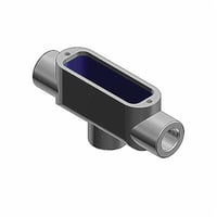 TB38-4X-GOcal® OCAL-BLUE® TB58-4X-G Type TB Conduit Body, 1-1/2 in Hub, Form 8 Form, 46.5 cu-in Capacity, Iron, PVC Coated