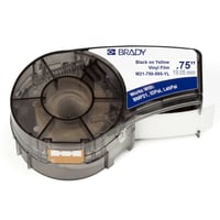 Data-Spec-SheetBrady® M21-750-595-YL Label Marker Cartridge, 21 ft L x 3/4 in W, For Use With BMP21, ID PAL and LAB PAL label Printers