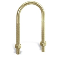 Kindorf® H-286-3 Right Handed Thread U-Bolt, 3/8-16, GoldGalv®, Steel