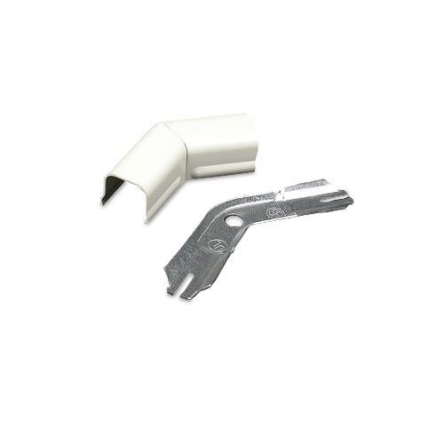 Wiremold® V712 Flat Raceway Elbow, 45 deg Bend, Steel