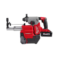 2912-22DEMilwaukee® HAMMERVAC™ 2912-22DE M18 FUEL™ 3-Mode Cordless Rotary Hammer Kit, 1 in SDS Plus® Chuck, 18 V, 0 to 1330 rpm No-Load, M18™ REDLITHIUM™ XC6.0 Battery
