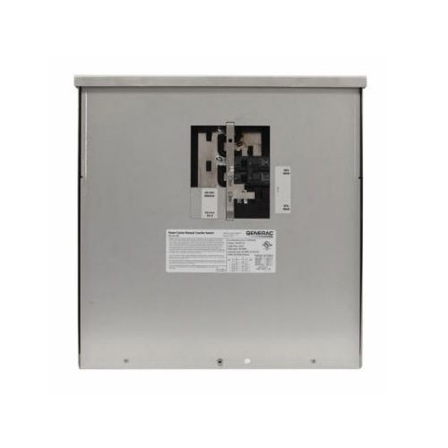 Generac® Power Systems 6335 Manual Transfer Switch, 125/250 V, 200 A, 12500 W Power Rating, NEMA 3R Enclosure