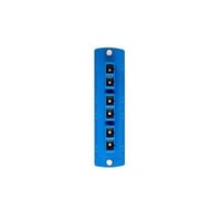 Leviton® OPT-X® 5F100-6LC SDX Duplex Precision Molded Fiber Optic Adapter Plate, Single-Mode Fiber