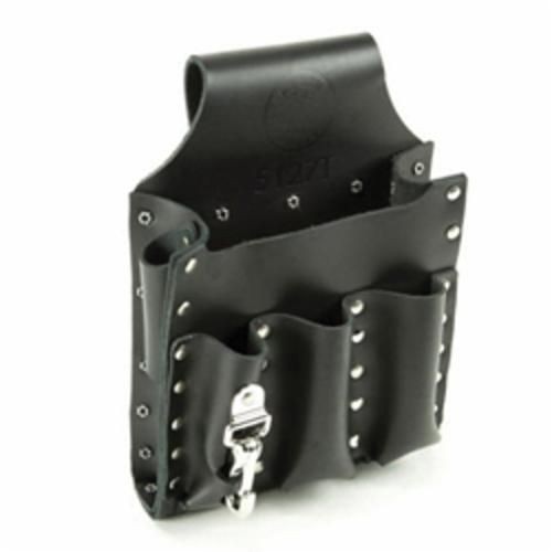 5127TKlein® 5127T 6-Pocket Tool Pouch, Leather, Black