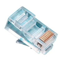 106153JPlatinum Tools® 106153J Standard Modular Plug Connector, RJ45 (8P8C) Connector, Round/Solid Cable, Cat 5E, 8 Contacts