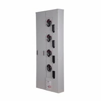 1MP4206RPEATON 1MP4206RP Group Metering Meter Pack, 200 A Self-Contained Socket, Underground Feed, 120/240 VAC, 600 A Bus
