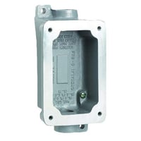 FXB-5Killark® FXB Feed-Thru/Factory Sealed Splice Box, Aluminum, 1 Gangs