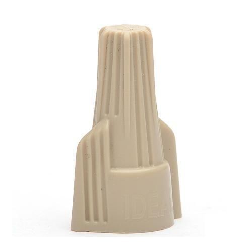 IDEAL® TWISTER® 30-641 341® Flame-Retardant Wire Connector, Ribbed/Swept Wing/Twist On Shell, Live Action/Square Wire Spring, 22 to 8 AWG Solid/Stranded Copper Wire, Polypropylene
