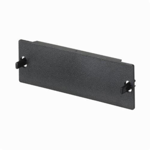 FAPBPanduit® Opticom® FAPB Modular Fiber Panel Blank Adapter, DIN Rail Mount, Black