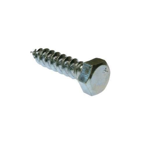 Metallics JBLS38 Lag Bolt, 1/4 in, 1-1/4 in L, AISI 1006 to 1022 Grade, Steel, Zinc Chromate