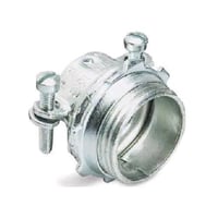 T&B® 3304 2-Screw Non-Insulated Cable Connector With Slotted Screw, 1 in Trade, 0.69 to 0.99 in Cable Openings, Steel, Electro-Zinc Plated