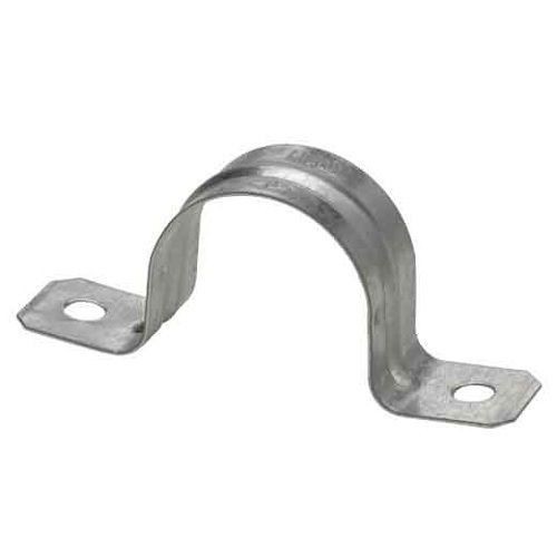 497 2Crouse-Hinds 497 2 2-Hole Thin Wall Conduit Strap, 3/4 in, For Use With EMT Conduit, Steel, Hot Dipped Galvanized