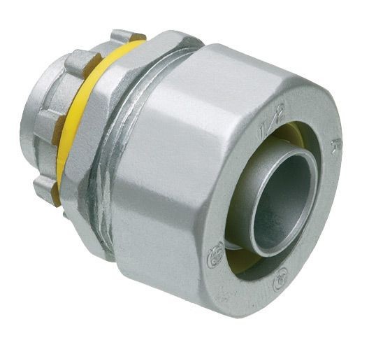 LT50Arlington LT150 Straight Liquid Tight Conduit Connector, 1-1/2 in Trade, Die Cast Zinc
