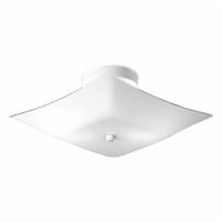 P4961-30Progress Lighting® P4961-30 Close-to-Ceiling Fixture, (2) A19 Incandescent Lamp, 120 VAC, White Housing