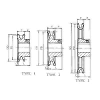 IDC BK062-5/8IDC Select® IDC BK034-3/4 Light Duty Type 2 Single Groove Sheave With 3/16 x 3/32 in Keyway and Setscrew, Bored to Size Bore, 3/4 in Dia Bore, 3.55 in OD, 3.2 in Dia Pitch, 7/8 in W Face