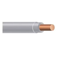 THHN10SOLGYRTHHN Wire, Solid, 10 AWG, 1 Conductor, Copper, 600 Volts, Gray, 2500 ft
