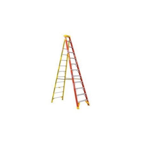 L6212WERNER® L6212 L6200 Leaning Step Ladder, 16 ft Ladder, 300 lb Load, A14.5, Fiberglass, 12 Steps