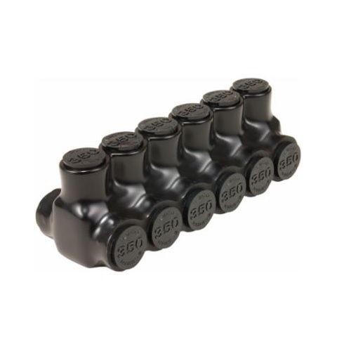 ILSCO® NIMBUS® PBTD-4-500 Type PBTD 2-Sided Entry 4-Port Dual Rated Insulated Multi-Tap Connector, Aluminum/Copper Conductor, Aluminum