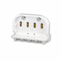 13452Leviton® 13452 Twin Tube Lampholder, 660 W Lamp, 600 VAC, 4-Pin 2G11 Fluorescent Lamp