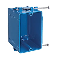 Data-Spec SheetCarlon® B118A New Work Outlet Box, PVC, 18 cu-in Capacity, 1 Gangs, 3-3/4 in L x 2-1/4 in W x 2-7/8 in D