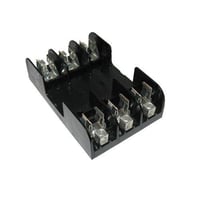 Mersen 60608R Open Style Fuse Block, 600 VAC/VDC, 60 A, Class R, 14 to 2 AWG Wire, 3 Poles
