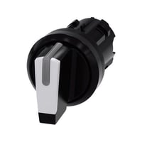 SIRIUS 3SU10022BL600AA0 3SU1 Selector Switch, 32.3 mm Dia x 54.2 mm L, Maintained Operator, Black