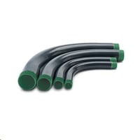 Perma-Cote EL-500X90 Standard Threaded Conduit Elbow, 5 in Trade, 90 deg, Steel, PVC Coated