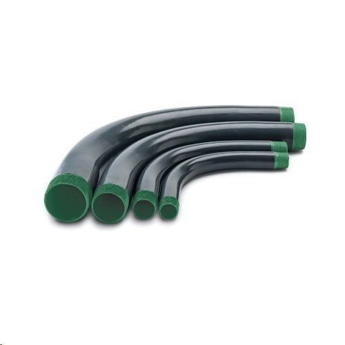 Perma-Cote EL-500X90 Standard Threaded Conduit Elbow, 5 in Trade, 90 deg, Steel, PVC Coated