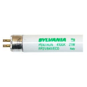 Sylvania PENTRON® FP21/841/ECO/20924 High Output Fluorescent Lamp, 21 W, Miniature Bi-Pin Fluorescent Lamp, 1900 Lumens, 85 CRI, 4100 K, 57.61 in L