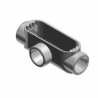 AT-10Red Dot® AT-10 Type T Conduit Body, 4 in Hub, 366 cu-in Capacity, Die Cast Aluminum
