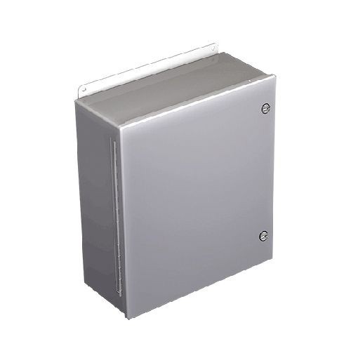 A404CHFLnVent HOFFMAN A404CHFL A51FL Junction Box, 4 in H x 4 in W x 3 in D, Continuous Hinged Cover, NEMA 4/IP66 NEMA Rating, Steel