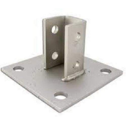 3033-SQ-SS4Power Utility Products 3033-SQ-SS4 Post Base Connector, 4 Holes, 9/16 Bolt Hole Dia, Stainless Steel, For Use With PS 200, 210
