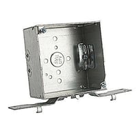 Steel City® 52171-VN Outlet Box, Steel, 30.3 cu-in Capacity, 1 Outlets, 11 Knockouts, 4 in H x 4 in W x 2-1/8 in D