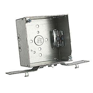 Steel City® 52171-VN Outlet Box, Steel, 30.3 cu-in Capacity, 1 Outlets, 11 Knockouts, 4 in H x 4 in W x 2-1/8 in D
