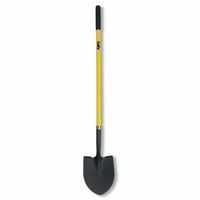 Minerallac® Cully™ 37250 Round Point Shovel, 47 in L Handle, 11-3/4 in L x 8-7/8 in W Blade, Steel Blade, Fiberglass Handle