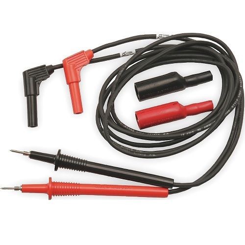 00043Simpson Electric 00043 Threaded Test Probe Lead Set With Reverse Clip, 48 in OAL, Silicone