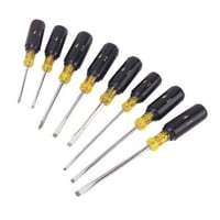 IDEAL® 35-298 Screwdriver Set, 8 Pieces, Chrome Vanadium Steel