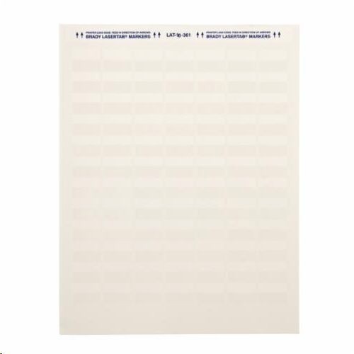 LAT-16-361-5Brady® LAT-16-361-5 Self-Laminating Printer Label, 3/4 in L x 1 in W, White/Translucent, B-361B Polyester