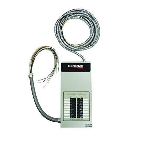 Generac® RTG16EZA1 Pre-Wired Automatic Transfer Switch With Built-In Load Center, 120/240 VAC, 100 A, 1 Phase, NEMA 1