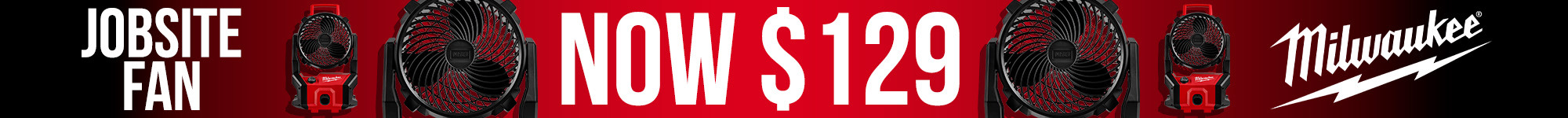Milwaukee fan sale banner