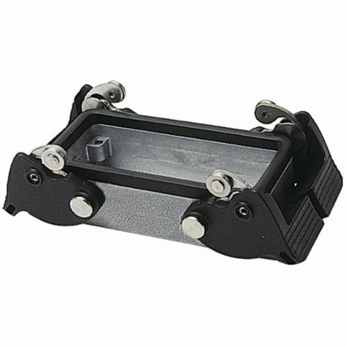 PB124Pos-E-Kon® PB124 Double Lever Locking Panel Base, Rear, Panel Mount, Die Cast Aluminum
