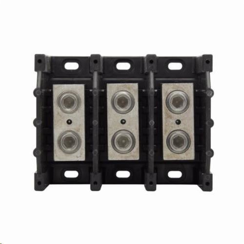 16303-3Bussmann® 16303-3 Splicer Terminal Power Distribution Block, 600 VAC/VDC, 310 A, 3 Poles, 6 AWG to 350 kcmil Wire, Thermoplastic