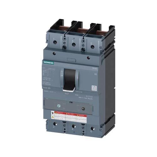 3VA53306EC310AA0Sentron™ 3VA53306EC310AA0 Low Voltage Molded Case Circuit Breaker, 600 VAC/500 VDC, 300 A, 25 kA at 600 V, 65 kA at 480 V, 100 kA at 240 V Interrupt, 3 Poles, TM230 Thermal Magnetic Trip