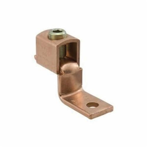 SLU-70ILSCO® ClearChoice® SLU-125 1-Conductor Compact Mechanical Lug, 6 to 1/0 AWG Copper Conductor, 1/4 in Stud, 1 Bolt Holes, Copper
